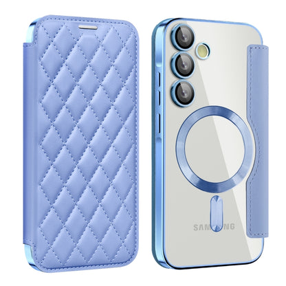 Shield MagSafe RFID Anti-theft Rhombus Leather Phone Case, For Samsung Galaxy S25 Ultra 5G, For Samsung Galaxy A16 5G, For Samsung Galaxy A06 4G, For Samsung Galaxy S24 FE 5G, For Samsung Galaxy A55 5G, For Samsung Galaxy S24 Ultra 5G