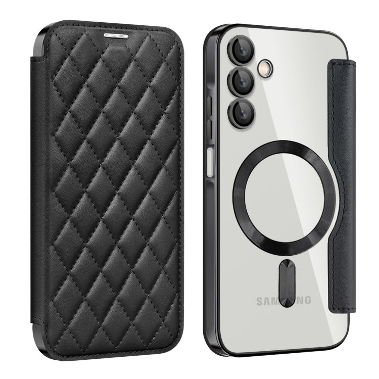 Shield MagSafe RFID Anti-theft Rhombus Leather Phone Case, For Samsung Galaxy S24+ 5G, For Samsung Galaxy S24 5G, For Samsung Galaxy A15, For Samsung Galaxy A05, For Samsung Galaxy A05s, For Samsung Galaxy S23 FE 5G