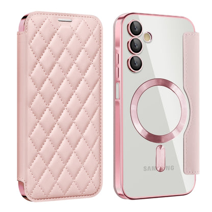 Shield MagSafe RFID Anti-theft Rhombus Leather Phone Case, For Samsung Galaxy S24+ 5G, For Samsung Galaxy S24 5G, For Samsung Galaxy A15, For Samsung Galaxy A05, For Samsung Galaxy A05s, For Samsung Galaxy S23 FE 5G