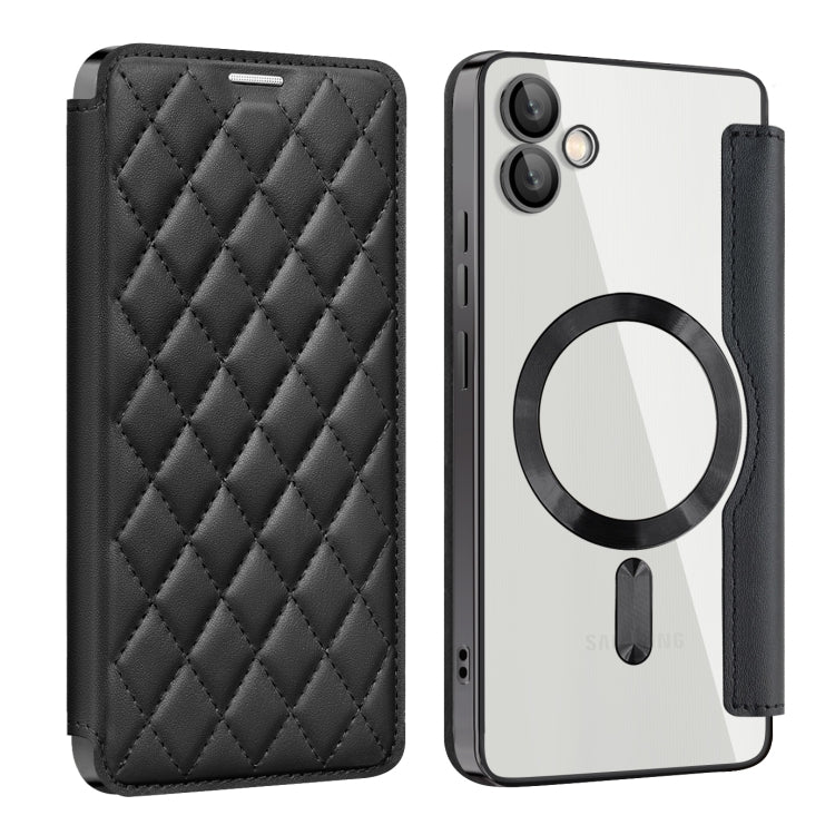 Shield MagSafe RFID Anti-theft Rhombus Leather Phone Case, For Samsung Galaxy S24+ 5G, For Samsung Galaxy S24 5G, For Samsung Galaxy A15, For Samsung Galaxy A05, For Samsung Galaxy A05s, For Samsung Galaxy S23 FE 5G