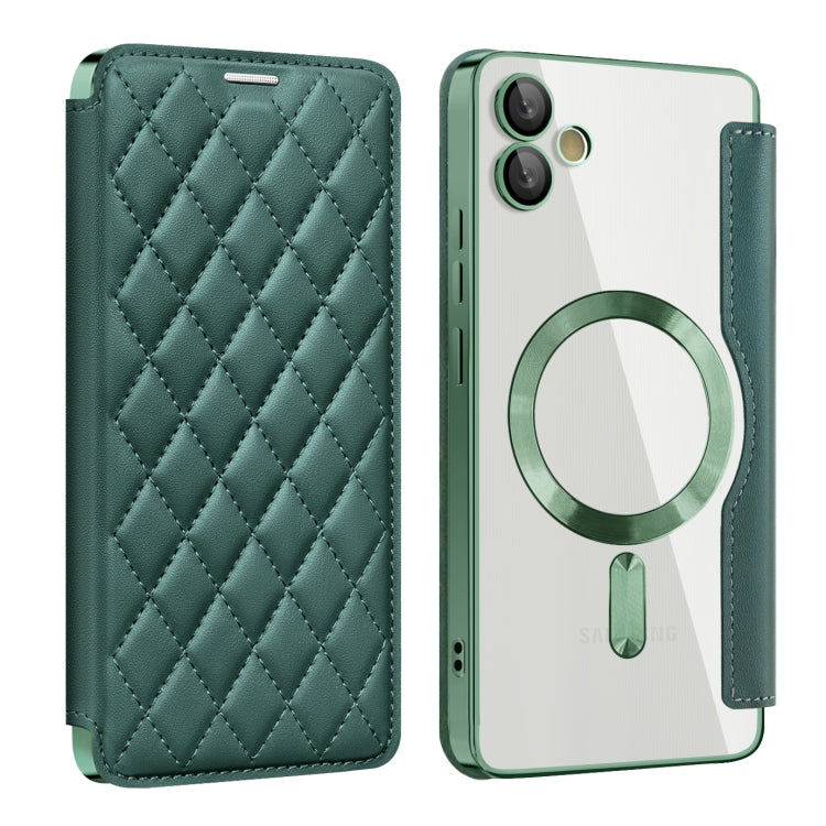 Shield MagSafe RFID Anti-theft Rhombus Leather Phone Case, For Samsung Galaxy S24+ 5G, For Samsung Galaxy S24 5G, For Samsung Galaxy A15, For Samsung Galaxy A05, For Samsung Galaxy A05s, For Samsung Galaxy S23 FE 5G