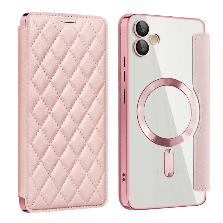 Shield MagSafe RFID Anti-theft Rhombus Leather Phone Case, For Samsung Galaxy S24+ 5G, For Samsung Galaxy S24 5G, For Samsung Galaxy A15, For Samsung Galaxy A05, For Samsung Galaxy A05s, For Samsung Galaxy S23 FE 5G