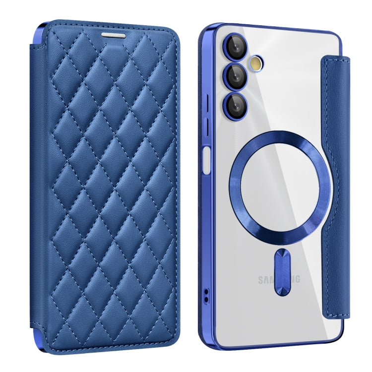 Shield MagSafe RFID Anti-theft Rhombus Leather Phone Case, For Samsung Galaxy S24+ 5G, For Samsung Galaxy S24 5G, For Samsung Galaxy A15, For Samsung Galaxy A05, For Samsung Galaxy A05s, For Samsung Galaxy S23 FE 5G