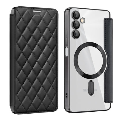 Shield MagSafe RFID Anti-theft Rhombus Leather Phone Case, For Samsung Galaxy S24+ 5G, For Samsung Galaxy S24 5G, For Samsung Galaxy A15, For Samsung Galaxy A05, For Samsung Galaxy A05s, For Samsung Galaxy S23 FE 5G
