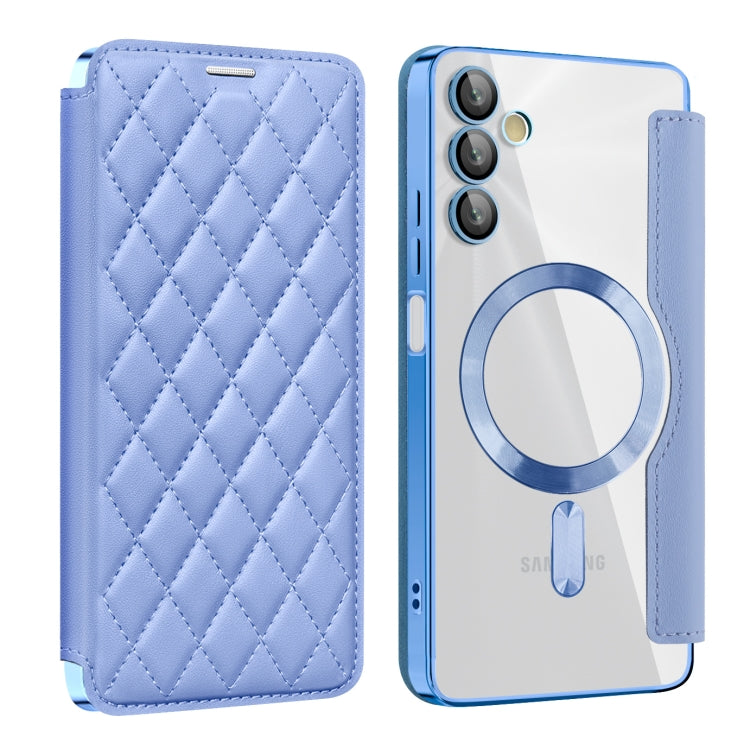 Shield MagSafe RFID Anti-theft Rhombus Leather Phone Case, For Samsung Galaxy S24+ 5G, For Samsung Galaxy S24 5G, For Samsung Galaxy A15, For Samsung Galaxy A05, For Samsung Galaxy A05s, For Samsung Galaxy S23 FE 5G