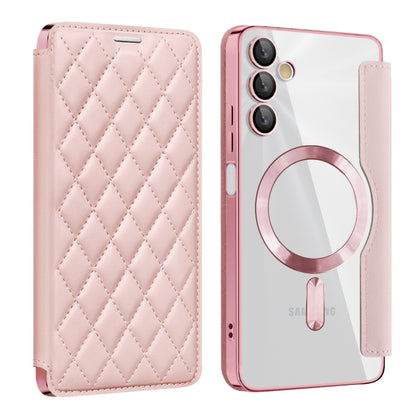 Shield MagSafe RFID Anti-theft Rhombus Leather Phone Case, For Samsung Galaxy S24+ 5G, For Samsung Galaxy S24 5G, For Samsung Galaxy A15, For Samsung Galaxy A05, For Samsung Galaxy A05s, For Samsung Galaxy S23 FE 5G