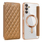 Shield MagSafe RFID Anti-theft Rhombus Leather Phone Case, For Samsung Galaxy S24+ 5G, For Samsung Galaxy S24 5G, For Samsung Galaxy A15, For Samsung Galaxy A05, For Samsung Galaxy A05s, For Samsung Galaxy S23 FE 5G