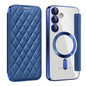 Shield MagSafe RFID Anti-theft Rhombus Leather Phone Case, For Samsung Galaxy S25 Ultra 5G, For Samsung Galaxy A16 5G, For Samsung Galaxy A06 4G, For Samsung Galaxy S24 FE 5G, For Samsung Galaxy A55 5G, For Samsung Galaxy S24 Ultra 5G