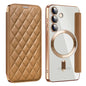 Shield MagSafe RFID Anti-theft Rhombus Leather Phone Case, For Samsung Galaxy S26+ 5G, For Samsung Galaxy S26 Ultra 5G, For Samsung Galaxy S26 5G, For Samsung Galaxy A56 5G, For Samsung Galaxy S25 5G, For Samsung Galaxy S25+ 5G