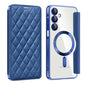 Shield MagSafe RFID Anti-theft Rhombus Leather Phone Case, For Samsung Galaxy S25 Ultra 5G, For Samsung Galaxy A16 5G, For Samsung Galaxy A06 4G, For Samsung Galaxy S24 FE 5G, For Samsung Galaxy A55 5G, For Samsung Galaxy S24 Ultra 5G