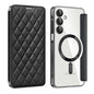 Shield MagSafe RFID Anti-theft Rhombus Leather Phone Case, For Samsung Galaxy S25 Ultra 5G, For Samsung Galaxy A16 5G, For Samsung Galaxy A06 4G, For Samsung Galaxy S24 FE 5G, For Samsung Galaxy A55 5G, For Samsung Galaxy S24 Ultra 5G
