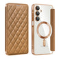 Shield MagSafe RFID Anti-theft Rhombus Leather Phone Case, For Samsung Galaxy S25 Ultra 5G, For Samsung Galaxy A16 5G, For Samsung Galaxy A06 4G, For Samsung Galaxy S24 FE 5G, For Samsung Galaxy A55 5G, For Samsung Galaxy S24 Ultra 5G