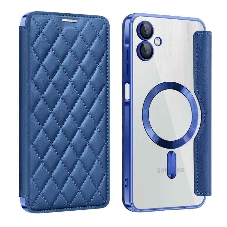 Shield MagSafe RFID Anti-theft Rhombus Leather Phone Case, For Samsung Galaxy S25 Ultra 5G, For Samsung Galaxy A16 5G, For Samsung Galaxy A06 4G, For Samsung Galaxy S24 FE 5G, For Samsung Galaxy A55 5G, For Samsung Galaxy S24 Ultra 5G