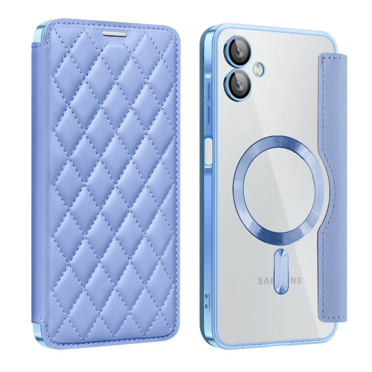 Shield MagSafe RFID Anti-theft Rhombus Leather Phone Case, For Samsung Galaxy S25 Ultra 5G, For Samsung Galaxy A16 5G, For Samsung Galaxy A06 4G, For Samsung Galaxy S24 FE 5G, For Samsung Galaxy A55 5G, For Samsung Galaxy S24 Ultra 5G