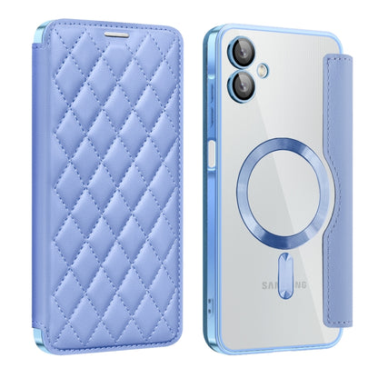 Shield MagSafe RFID Anti-theft Rhombus Leather Phone Case, For Samsung Galaxy S25 Ultra 5G, For Samsung Galaxy A16 5G, For Samsung Galaxy A06 4G, For Samsung Galaxy S24 FE 5G, For Samsung Galaxy A55 5G, For Samsung Galaxy S24 Ultra 5G
