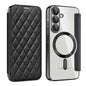 Shield MagSafe RFID Anti-theft Rhombus Leather Phone Case, For Samsung Galaxy S26+ 5G, For Samsung Galaxy S26 Ultra 5G, For Samsung Galaxy S26 5G, For Samsung Galaxy A56 5G, For Samsung Galaxy S25 5G, For Samsung Galaxy S25+ 5G
