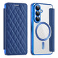 Shield MagSafe RFID Anti-theft Rhombus Leather Phone Case, For Samsung Galaxy S26+ 5G, For Samsung Galaxy S26 Ultra 5G, For Samsung Galaxy S26 5G, For Samsung Galaxy A56 5G, For Samsung Galaxy S25 5G, For Samsung Galaxy S25+ 5G