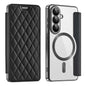 Shield MagSafe RFID Anti-theft Rhombus Leather Phone Case, For Samsung Galaxy S26+ 5G, For Samsung Galaxy S26 Ultra 5G, For Samsung Galaxy S26 5G, For Samsung Galaxy A56 5G, For Samsung Galaxy S25 5G, For Samsung Galaxy S25+ 5G