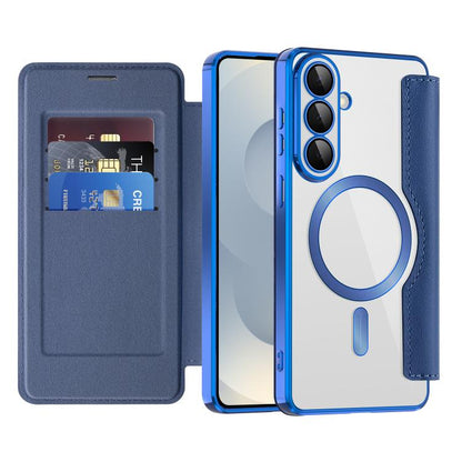 Shield MagSafe RFID Anti-theft Rhombus Leather Phone Case, For Samsung Galaxy S26+ 5G, For Samsung Galaxy S26 Ultra 5G, For Samsung Galaxy S26 5G, For Samsung Galaxy A56 5G, For Samsung Galaxy S25 5G, For Samsung Galaxy S25+ 5G