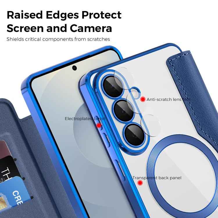 Shield MagSafe RFID Anti-theft Rhombus Leather Phone Case, For Samsung Galaxy S26+ 5G, For Samsung Galaxy S26 Ultra 5G, For Samsung Galaxy S26 5G, For Samsung Galaxy A56 5G, For Samsung Galaxy S25 5G, For Samsung Galaxy S25+ 5G