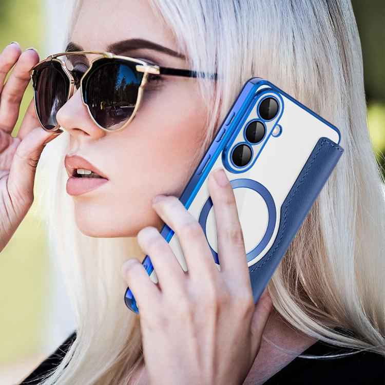 Shield MagSafe RFID Anti-theft Rhombus Leather Phone Case, For Samsung Galaxy S26+ 5G, For Samsung Galaxy S26 Ultra 5G, For Samsung Galaxy S26 5G, For Samsung Galaxy A56 5G, For Samsung Galaxy S25 5G, For Samsung Galaxy S25+ 5G