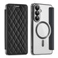 Shield MagSafe RFID Anti-theft Rhombus Leather Phone Case, For Samsung Galaxy S26+ 5G, For Samsung Galaxy S26 Ultra 5G, For Samsung Galaxy S26 5G, For Samsung Galaxy A56 5G, For Samsung Galaxy S25 5G, For Samsung Galaxy S25+ 5G