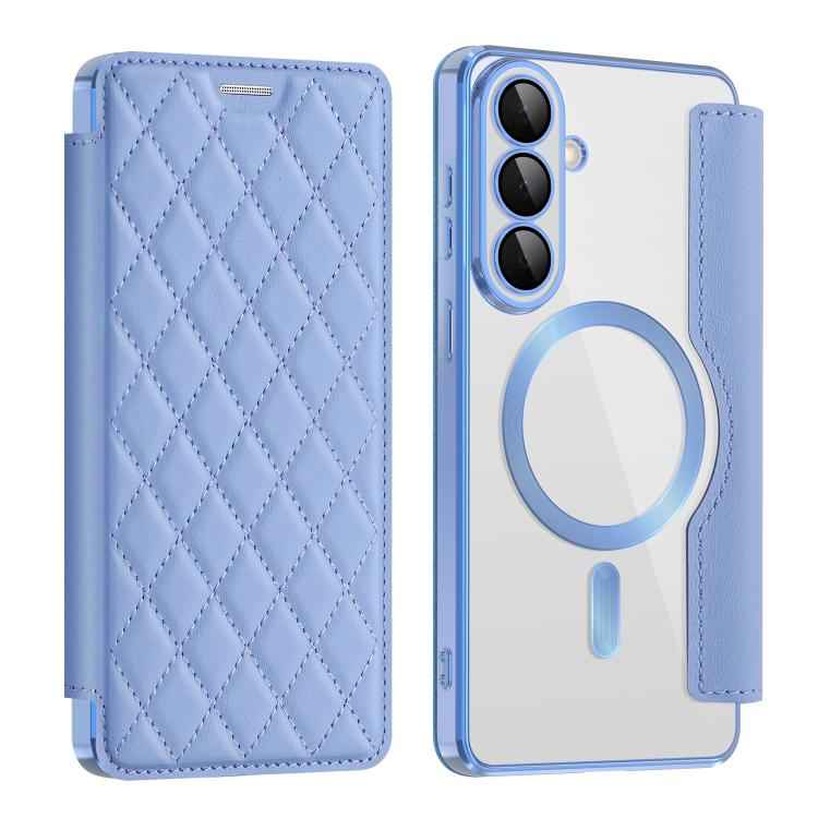 Shield MagSafe RFID Anti-theft Rhombus Leather Phone Case, For Samsung Galaxy S26+ 5G, For Samsung Galaxy S26 Ultra 5G, For Samsung Galaxy S26 5G, For Samsung Galaxy A56 5G, For Samsung Galaxy S25 5G, For Samsung Galaxy S25+ 5G