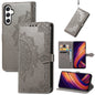 Mandala Flower Embossed Leather Phone Case, For Samsung Galaxy S25 Ultra 5G, For Samsung Galaxy C55, For Samsung Galaxy M55, For Samsung Galaxy S24 Ultra 5G, For Samsung Galaxy S24+ 5G, For Samsung Galaxy S24 5G, For Samsung Galaxy A25 5G