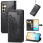 Mandala Flower Embossed Leather Phone Case, For Samsung Galaxy S25 Ultra 5G, For Samsung Galaxy C55, For Samsung Galaxy M55, For Samsung Galaxy S24 Ultra 5G, For Samsung Galaxy S24+ 5G, For Samsung Galaxy S24 5G, For Samsung Galaxy A25 5G