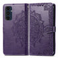 Mandala Flower Embossed Leather Phone Case, For Samsung Galaxy S25 Ultra 5G, For Samsung Galaxy C55, For Samsung Galaxy M55, For Samsung Galaxy S24 Ultra 5G, For Samsung Galaxy S24+ 5G, For Samsung Galaxy S24 5G, For Samsung Galaxy A25 5G