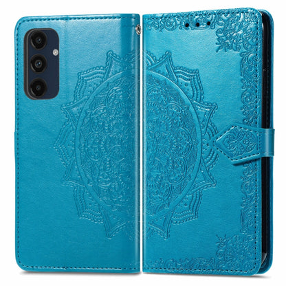 Mandala Flower Embossed Leather Phone Case, For Samsung Galaxy S25 Ultra 5G, For Samsung Galaxy C55, For Samsung Galaxy M55, For Samsung Galaxy S24 Ultra 5G, For Samsung Galaxy S24+ 5G, For Samsung Galaxy S24 5G, For Samsung Galaxy A25 5G