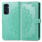 Mandala Flower Embossed Leather Phone Case, For Samsung Galaxy S25 Ultra 5G, For Samsung Galaxy C55, For Samsung Galaxy M55, For Samsung Galaxy S24 Ultra 5G, For Samsung Galaxy S24+ 5G, For Samsung Galaxy S24 5G, For Samsung Galaxy A25 5G