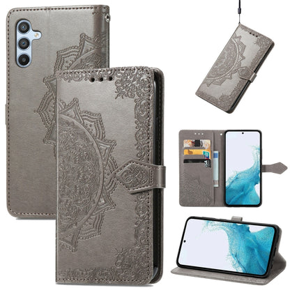 Mandala Flower Embossed Leather Phone Case, For Samsung Galaxy A57 5G, For Samsung Galaxy A37 5G, For Samsung Galaxy S25 Edge 5G, For Samsung Galaxy A56 5G, For Samsung Galaxy A26, For Samsung Galaxy A36 5G, For Samsung Galaxy S25 5G                   ...