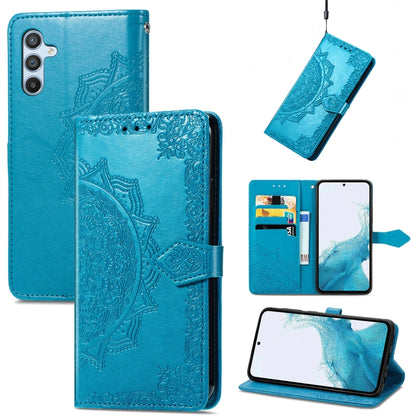 Mandala Flower Embossed Leather Phone Case, For Samsung Galaxy A57 5G, For Samsung Galaxy A37 5G, For Samsung Galaxy S25 Edge 5G, For Samsung Galaxy A56 5G, For Samsung Galaxy A26, For Samsung Galaxy A36 5G, For Samsung Galaxy S25 5G                   ...