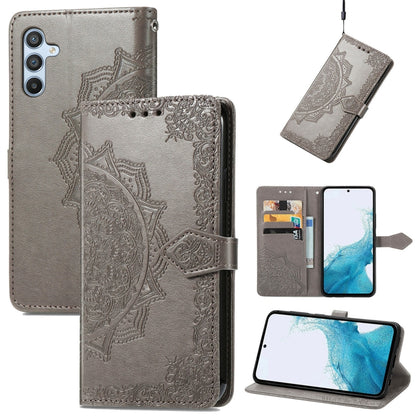 Mandala Flower Embossed Leather Phone Case, For Samsung Galaxy A57 5G, For Samsung Galaxy A37 5G, For Samsung Galaxy S25 Edge 5G, For Samsung Galaxy A56 5G, For Samsung Galaxy A26, For Samsung Galaxy A36 5G, For Samsung Galaxy S25 5G                   ...