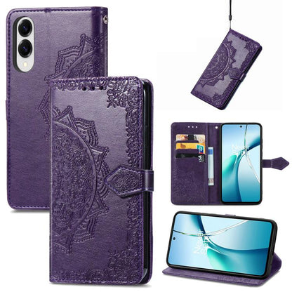 Mandala Flower Embossed Leather Phone Case, For Samsung Galaxy A57 5G, For Samsung Galaxy A37 5G, For Samsung Galaxy S25 Edge 5G, For Samsung Galaxy A56 5G, For Samsung Galaxy A26, For Samsung Galaxy A36 5G, For Samsung Galaxy S25 5G                   ...