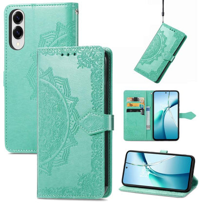 Mandala Flower Embossed Leather Phone Case, For Samsung Galaxy A57 5G, For Samsung Galaxy A37 5G, For Samsung Galaxy S25 Edge 5G, For Samsung Galaxy A56 5G, For Samsung Galaxy A26, For Samsung Galaxy A36 5G, For Samsung Galaxy S25 5G                   ...