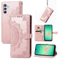 Mandala Flower Embossed Leather Phone Case, For Samsung Galaxy A57 5G, For Samsung Galaxy A37 5G, For Samsung Galaxy S25 Edge 5G, For Samsung Galaxy A56 5G, For Samsung Galaxy A26, For Samsung Galaxy A36 5G, For Samsung Galaxy S25 5G                   ...
