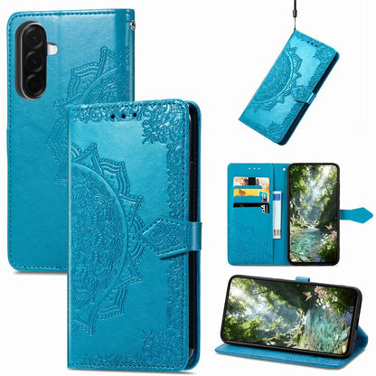 Mandala Flower Embossed Leather Phone Case, For Samsung Galaxy A57 5G, For Samsung Galaxy A37 5G, For Samsung Galaxy S25 Edge 5G, For Samsung Galaxy A56 5G, For Samsung Galaxy A26, For Samsung Galaxy A36 5G, For Samsung Galaxy S25 5G                   ...