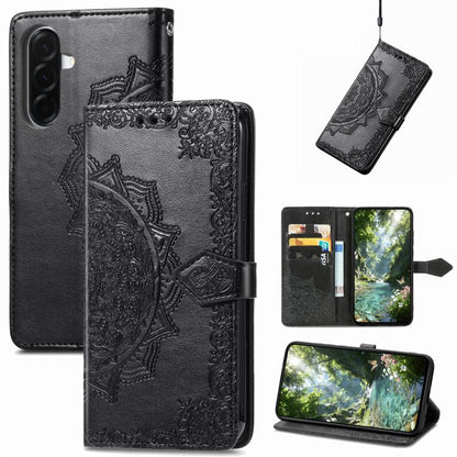 Mandala Flower Embossed Leather Phone Case, For Samsung Galaxy A57 5G, For Samsung Galaxy A37 5G, For Samsung Galaxy S25 Edge 5G, For Samsung Galaxy A56 5G, For Samsung Galaxy A26, For Samsung Galaxy A36 5G, For Samsung Galaxy S25 5G                   ...