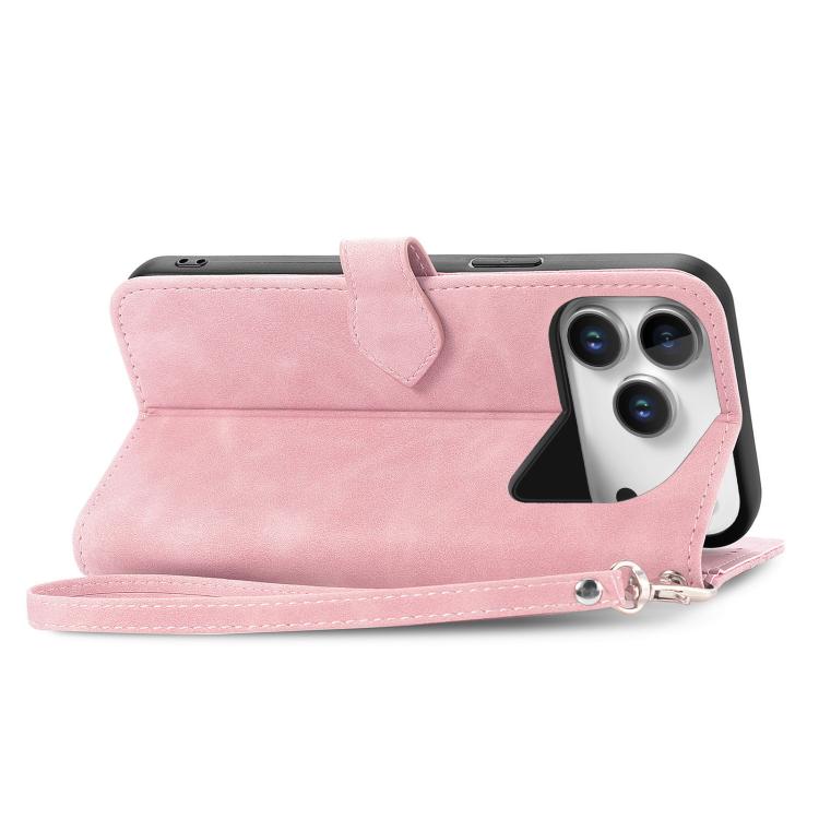 Embossed Flower Zipper Leather Phone Case