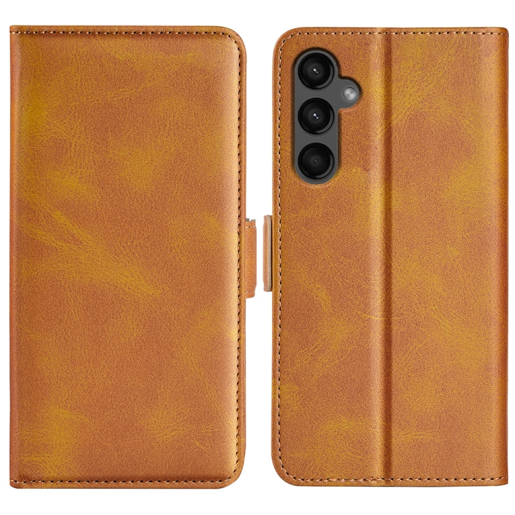 Dual-side Magnetic Buckle Horizontal Flip Leather Phone Case, For Samsung Galaxy S24 5G, For Samsung Galaxy A15, For Samsung Galaxy A05, For Samsung Galaxy A05s, For Samsung Galaxy M36 5G / F36 5G, For Samsung Galaxy M16 / F16