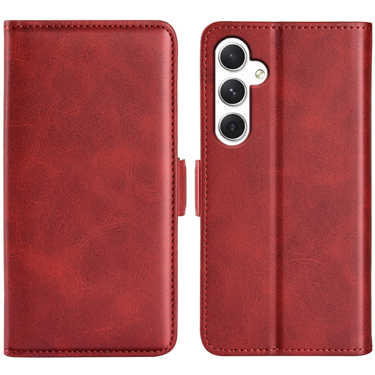 Dual-side Magnetic Buckle Horizontal Flip Leather Phone Case, For Samsung Galaxy S24 5G, For Samsung Galaxy A15, For Samsung Galaxy A05, For Samsung Galaxy A05s, For Samsung Galaxy M36 5G / F36 5G, For Samsung Galaxy M16 / F16