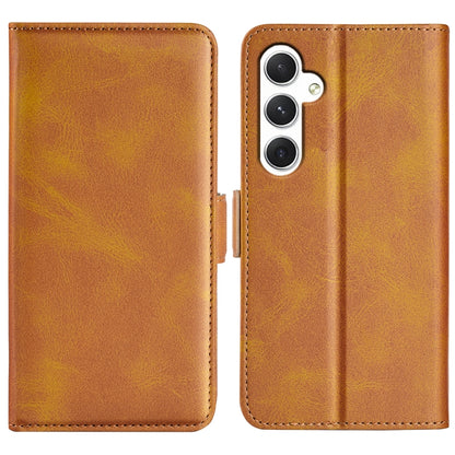 Dual-side Magnetic Buckle Horizontal Flip Leather Phone Case, For Samsung Galaxy A16, For Samsung Galaxy S24 FE 5G, For Samsung Galaxy Xcover 7 Pro, For Samsung Galaxy M55 5G, For Samsung Galaxy M15 5G, For Samsung Galaxy A55, For Samsung Galaxy A35   ...