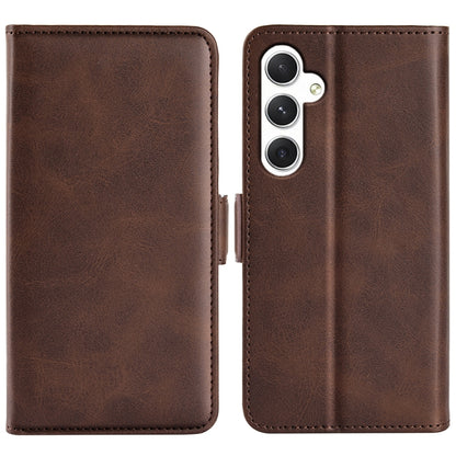Dual-side Magnetic Buckle Horizontal Flip Leather Phone Case, For Samsung Galaxy A16, For Samsung Galaxy S24 FE 5G, For Samsung Galaxy Xcover 7 Pro, For Samsung Galaxy M55 5G, For Samsung Galaxy M15 5G, For Samsung Galaxy A55, For Samsung Galaxy A35   ...
