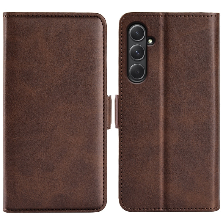 Dual-side Magnetic Buckle Horizontal Flip Leather Phone Case, For Samsung Galaxy A16, For Samsung Galaxy S24 FE 5G, For Samsung Galaxy Xcover 7 Pro, For Samsung Galaxy M55 5G, For Samsung Galaxy M15 5G, For Samsung Galaxy A55, For Samsung Galaxy A35   ...