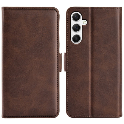 Dual-side Magnetic Buckle Horizontal Flip Leather Phone Case, For Samsung Galaxy A16, For Samsung Galaxy S24 FE 5G, For Samsung Galaxy Xcover 7 Pro, For Samsung Galaxy M55 5G, For Samsung Galaxy M15 5G, For Samsung Galaxy A55, For Samsung Galaxy A35   ...