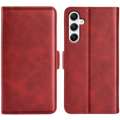 Dual-side Magnetic Buckle Horizontal Flip Leather Phone Case, For Samsung Galaxy A16, For Samsung Galaxy S24 FE 5G, For Samsung Galaxy Xcover 7 Pro, For Samsung Galaxy M55 5G, For Samsung Galaxy M15 5G, For Samsung Galaxy A55, For Samsung Galaxy A35   ...