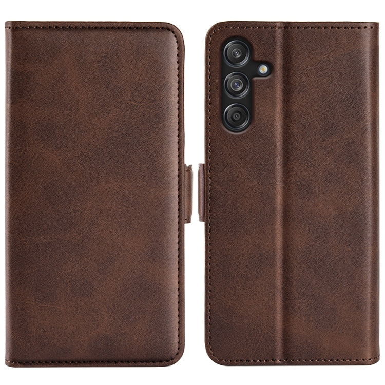Dual-side Magnetic Buckle Horizontal Flip Leather Phone Case, For Samsung Galaxy A16, For Samsung Galaxy S24 FE 5G, For Samsung Galaxy Xcover 7 Pro, For Samsung Galaxy M55 5G, For Samsung Galaxy M15 5G, For Samsung Galaxy A55, For Samsung Galaxy A35   ...
