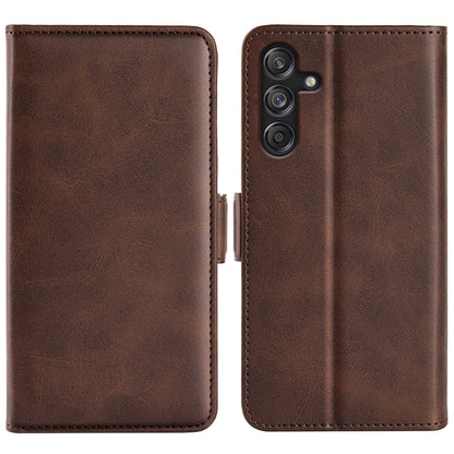 Dual-side Magnetic Buckle Horizontal Flip Leather Phone Case, For Samsung Galaxy A16, For Samsung Galaxy S24 FE 5G, For Samsung Galaxy Xcover 7 Pro, For Samsung Galaxy M55 5G, For Samsung Galaxy M15 5G, For Samsung Galaxy A55, For Samsung Galaxy A35   ...